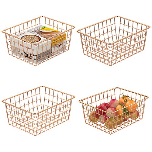 Wire Basket, Cambond 4 Pack Wire Baskets for Storage Durable Metal Basket Pantry