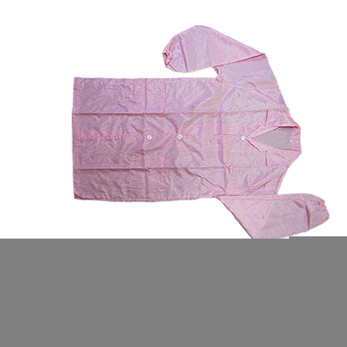 Chaqueta antiestática rosa talla L para entornos de laboratorio y trabajo