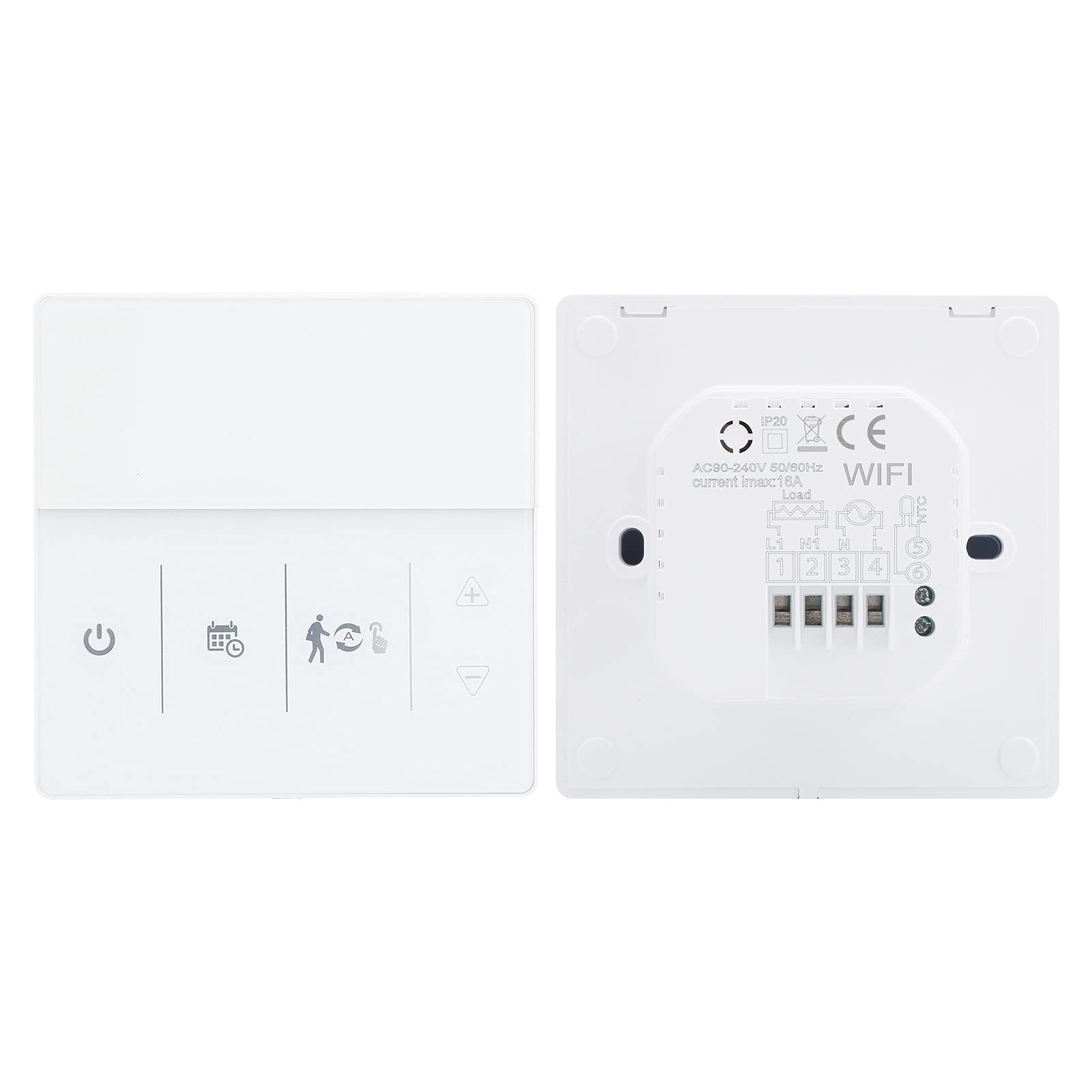 YWBL-WH WiFi Smart Thermostat, AC90-240V LCD Touch Controller