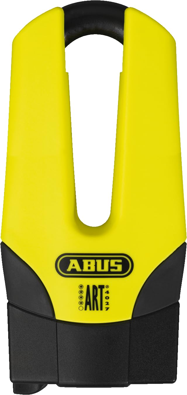 ABUS Antivol à disque de frein Granit Quick 37/60 Maxi + Mini - Antivol pour moto avec niveau de sécurité 15 - anse de 13 mm d'épaisseur - hauteur de l'anse de 70 mm, jaune