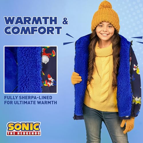 Sonic Packable Pillow Jacket - Kids Comfy Hoodie & Toddler Must Haves, Weighted Hoodie Jacket - Navy Print, Sizes 12M to 73