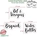 Talented Kitchen Kitchen Organization Labels - 155 Cursive Pantry & Fridge Labels - Vinyl Storage Containers Decorative Labels
