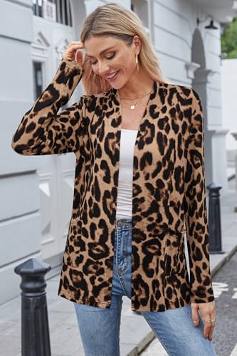 Image of ULTRANICE Cardigan Sweaters Womens Fashion 2025 Spring Lightweight Long Sleeve Casual Tops Clothes Outfits with Pockets