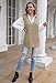 Kisscynest Women's Oversized V Neck Knit Sweater Vest Tunic Sleeveless Pullover Top Khaki S