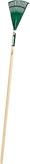 Truper Plastic Shrub Rake with Wood Handle