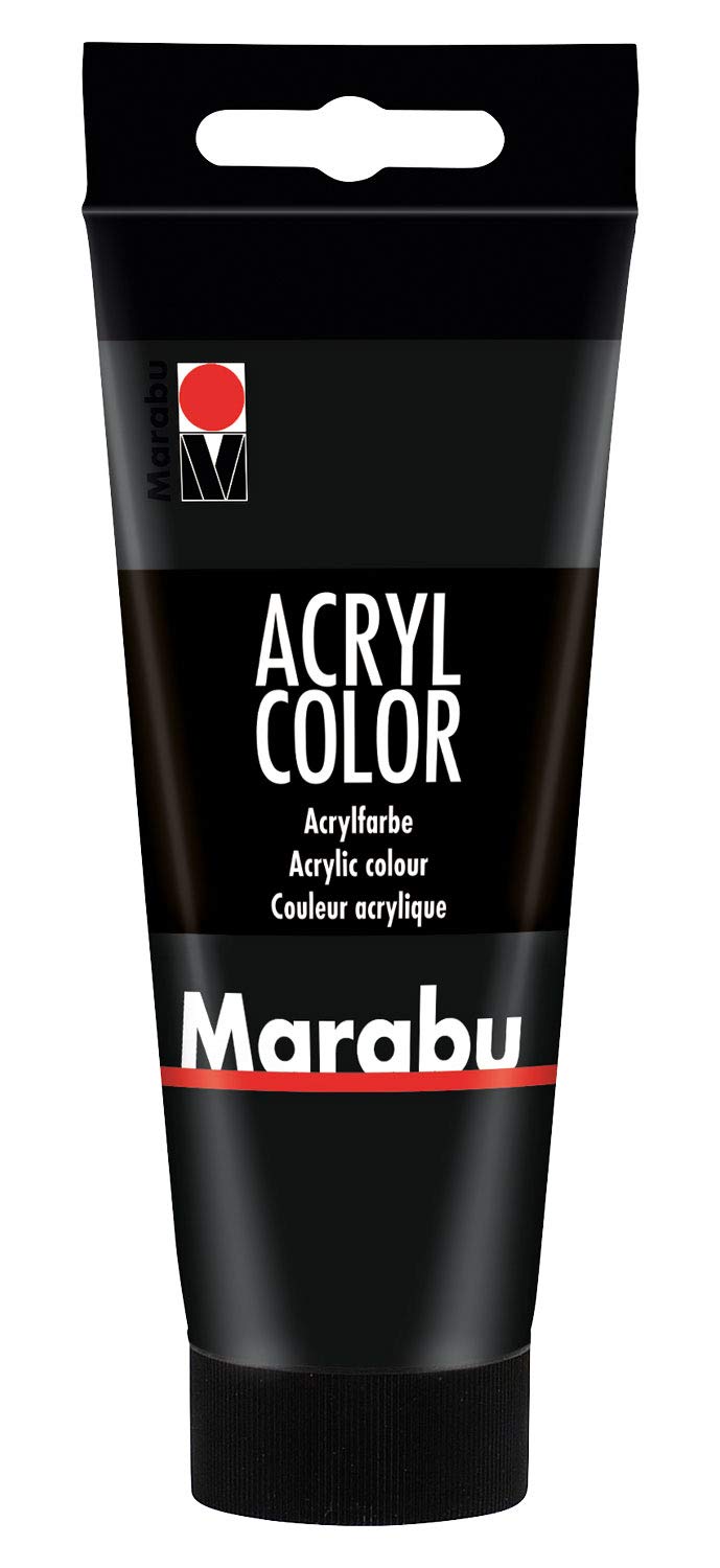 Marabu 0012010050073 Acryl Color, Negro, 100 ml