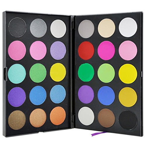 Pure Vie Professional 30 Colors EyeShadow Palette Makeup Contouring Kit - Ideal for Professional as well as Personal Use