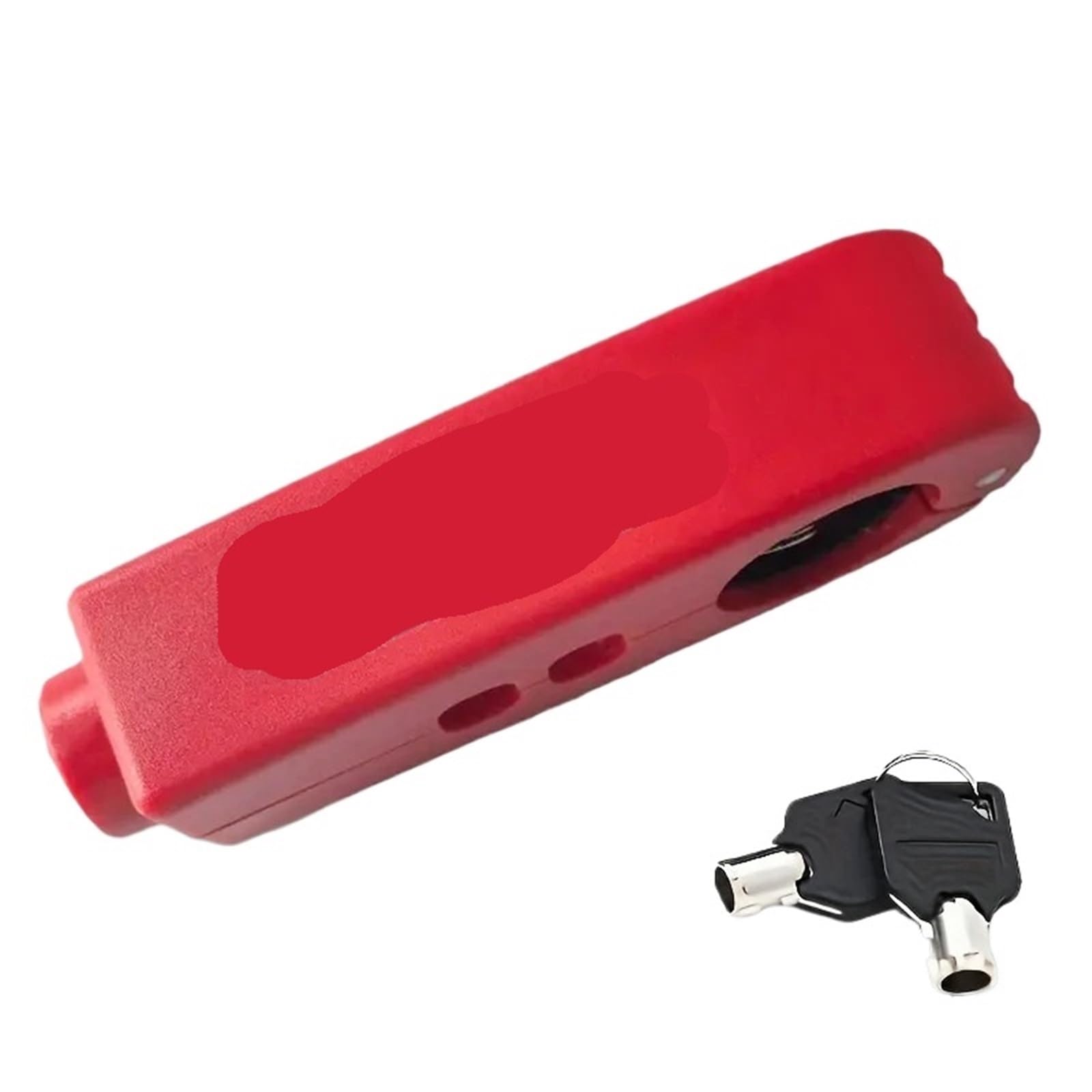 Alxyutek Red Security Lock Handlebar Lock Motorcycle Brake Handle Solid Anti-Theft Safety Brake Throttle Lock