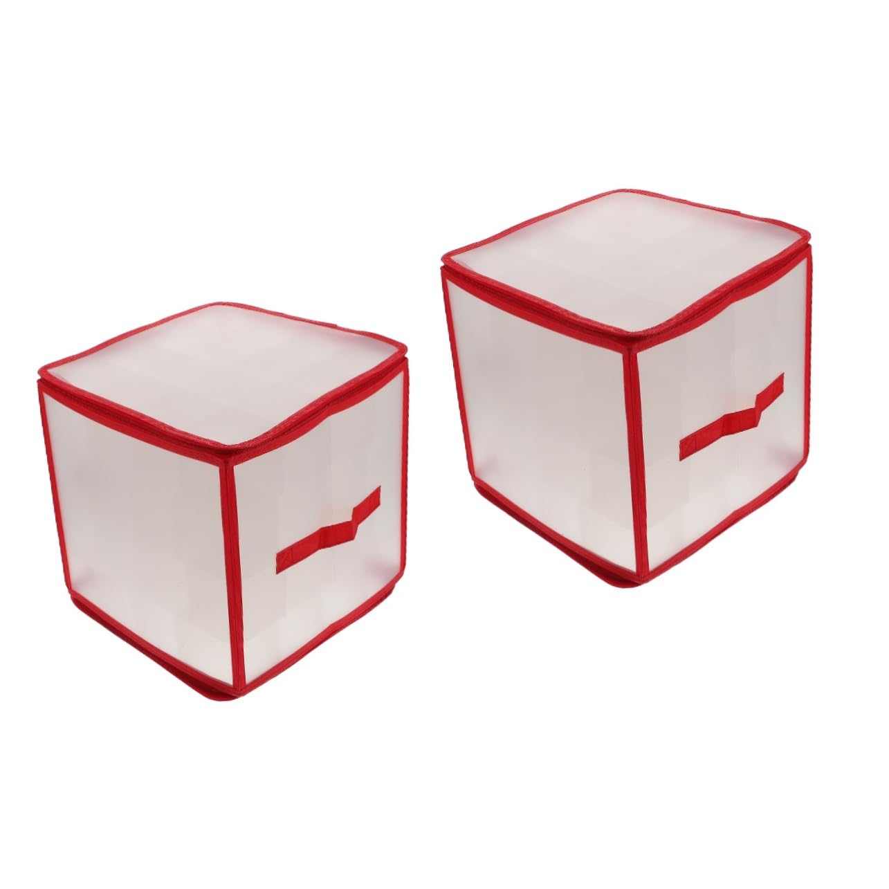 Zerodeko 2 Sätze Aufbewahrungskiste Organizer für Schrankaufbewahrung Aufbewahrungsboxen mit Deckel behälter für weihnachtskugeln weihnachtskugelhalter Bällehalter Weihnachtsversorgung PVC