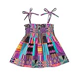 GRNSHTS Baby Girl African Dresses Clothes Toddler Kids Sleeveless Halter Dress Bohemian Print Skirt...