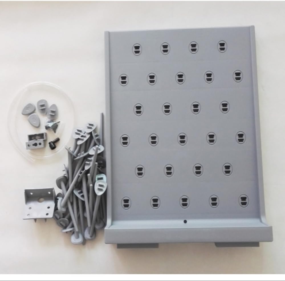 Estante de secado de laboratorio para cristalería, escurridor de botellas desmontable con 27/54 clavijas, equipo de limpieza esencial para utensilios de laboratorio escolar