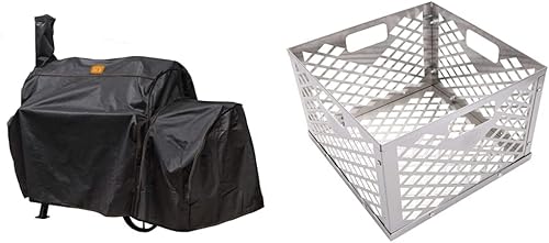 Miniatura 8 de Oklahoma Joe's Highland - Funda para ahumador Offset, color negro y manómetro de temperatura Oklahoma Joe's 3695528R06, color plateado