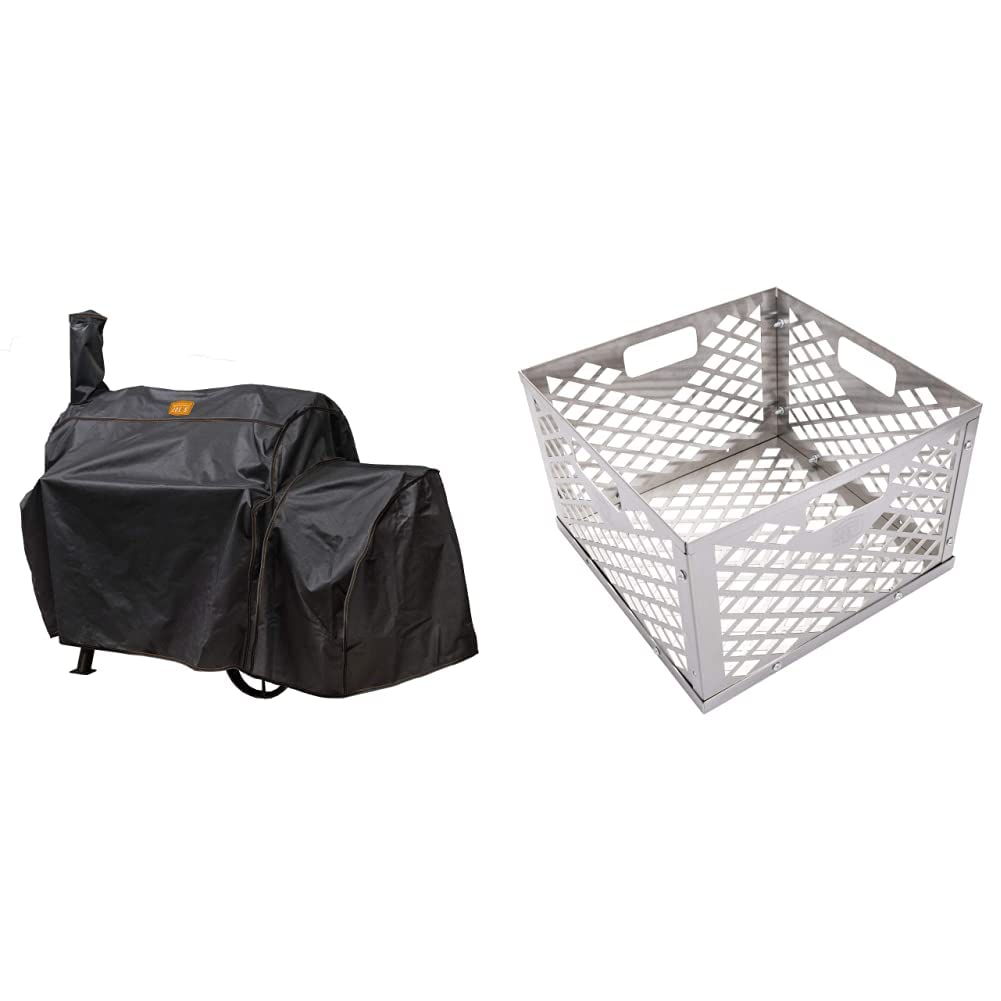 Funda Para Ahumador Oklahoma Joe's Highland De Flujo Inverso - Cubierta Impermeable Y Resistente A Rayos UV, Con Velcro