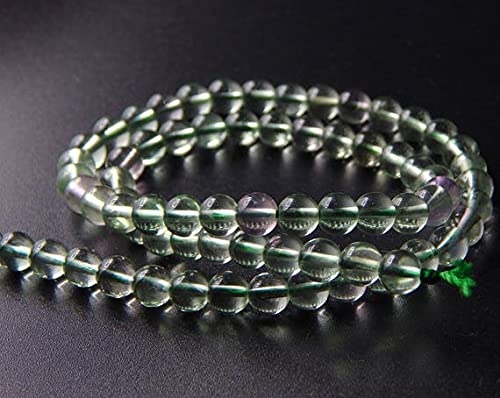 Perles de fluorite verte ronde 6 mm pour créer un bracelet bien-être