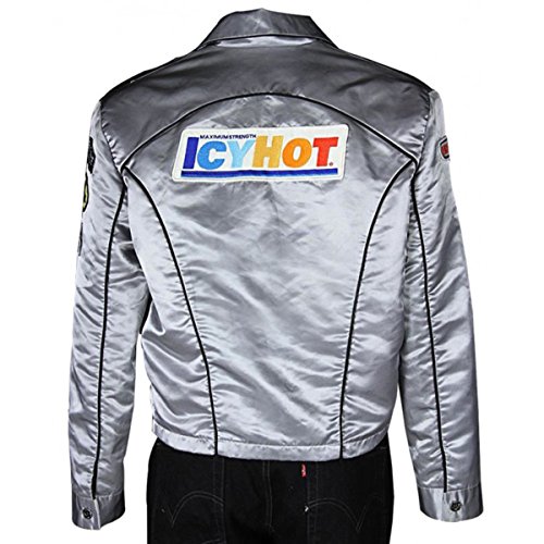Men's Death Proof Bomber Jacket – Kurt Russell Stuntman Mike IcyHot Lightweight Satin Movie Jacket | 70s Retro Film-Inspired Outerwear (XL)