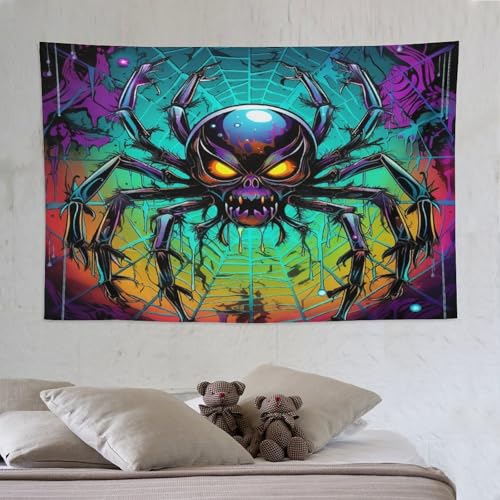 Tapisserie araignée PAZZK grande tenture murale de salon et chambre 150x230 cm
