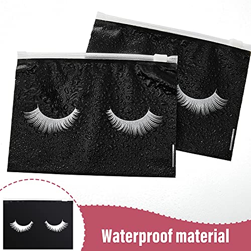 60 Pieces Eyelash Aftercare Bags Cosmetic Makeup Small Zipper Cases Travel Bags Lash Aftercare Accessories for Women Girls, 6 x 4 Inch4