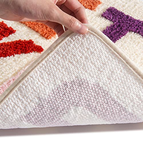 QJHOMO Get Naked Bath Mat Beige - Soft Microfiber, Non Slip Mat, Machine Washable - 40 x 60 cm, Beige Multicolor - Image 4