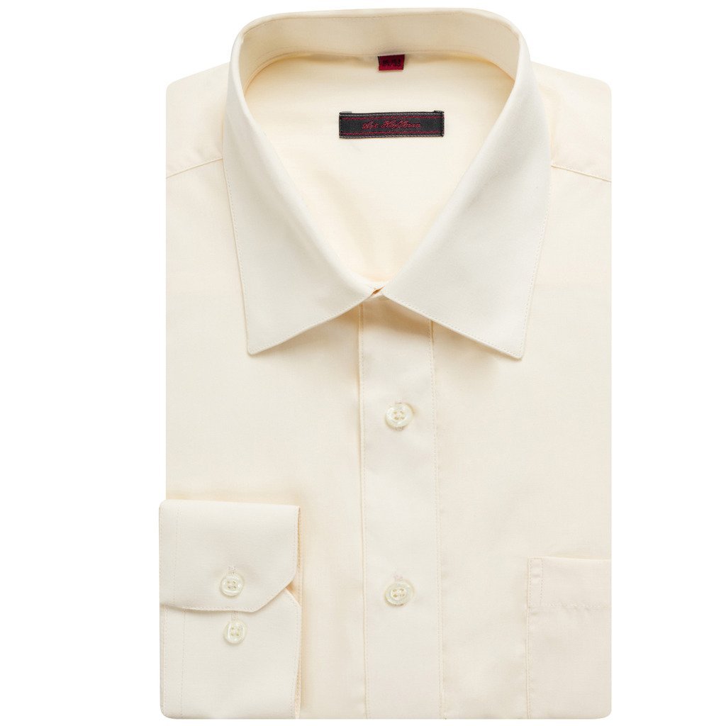 Art Hoffman Men's Regular Fit Long Sleeve Solid Dress Shirt - Many Colors