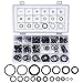 300 Pezzi Rondelle in Gomma, O Ring Gomma Kit Nero, Guarnizioni O'ring, Guarnizione Gomma per Idrauliche Riparazione Dell’Auto - 18 Misure