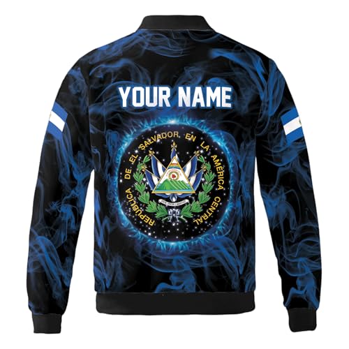 ThuhaTree Store Personalized El Salvador Bomber Jacket S-5XL, el salvador jacket for men, mens el salvador jacket3