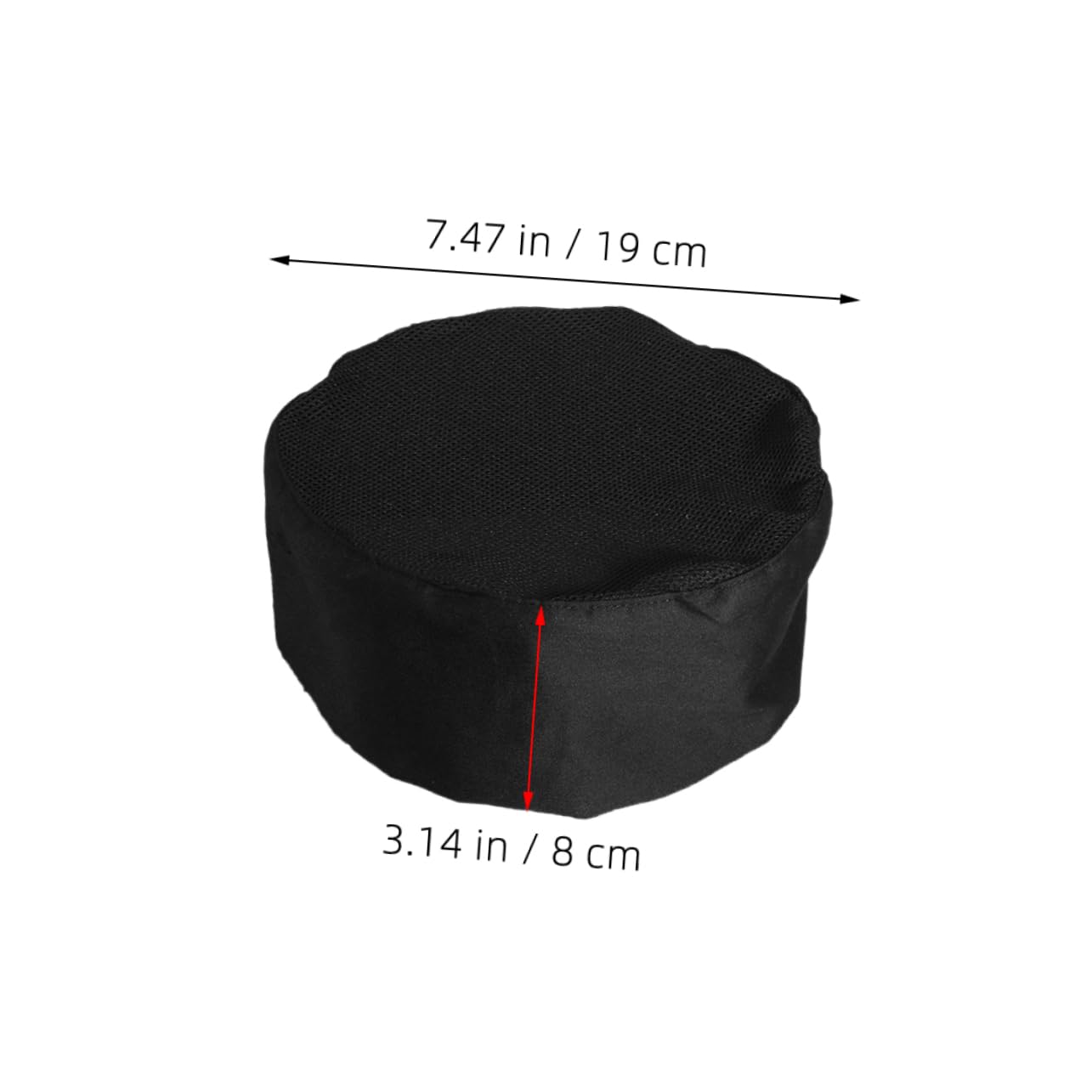 Healeved 6pcs Adjustable Chef Hats with Mesh Cooking Caps for Men Women Reliable Fit Easy to Clean for Catering Baking and Kitchen Service Black