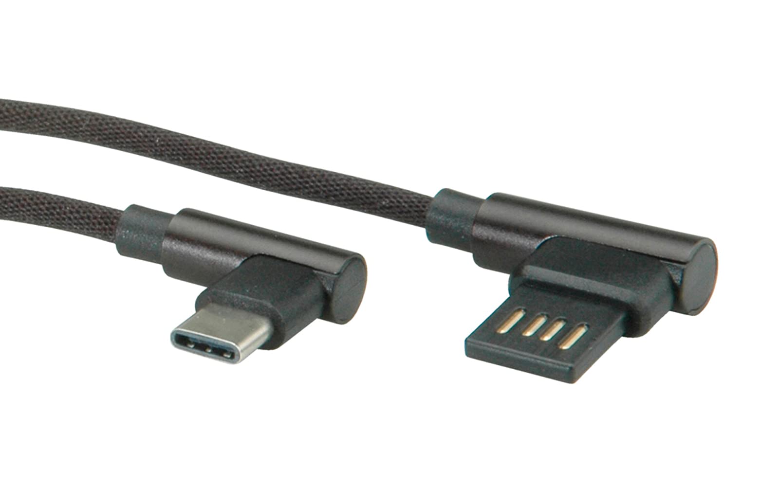 ROLINE USB 2.0 Kabel – Typ C Auf Typ A, 3 Meter, Schwarz, Für Smartphones & Tablets