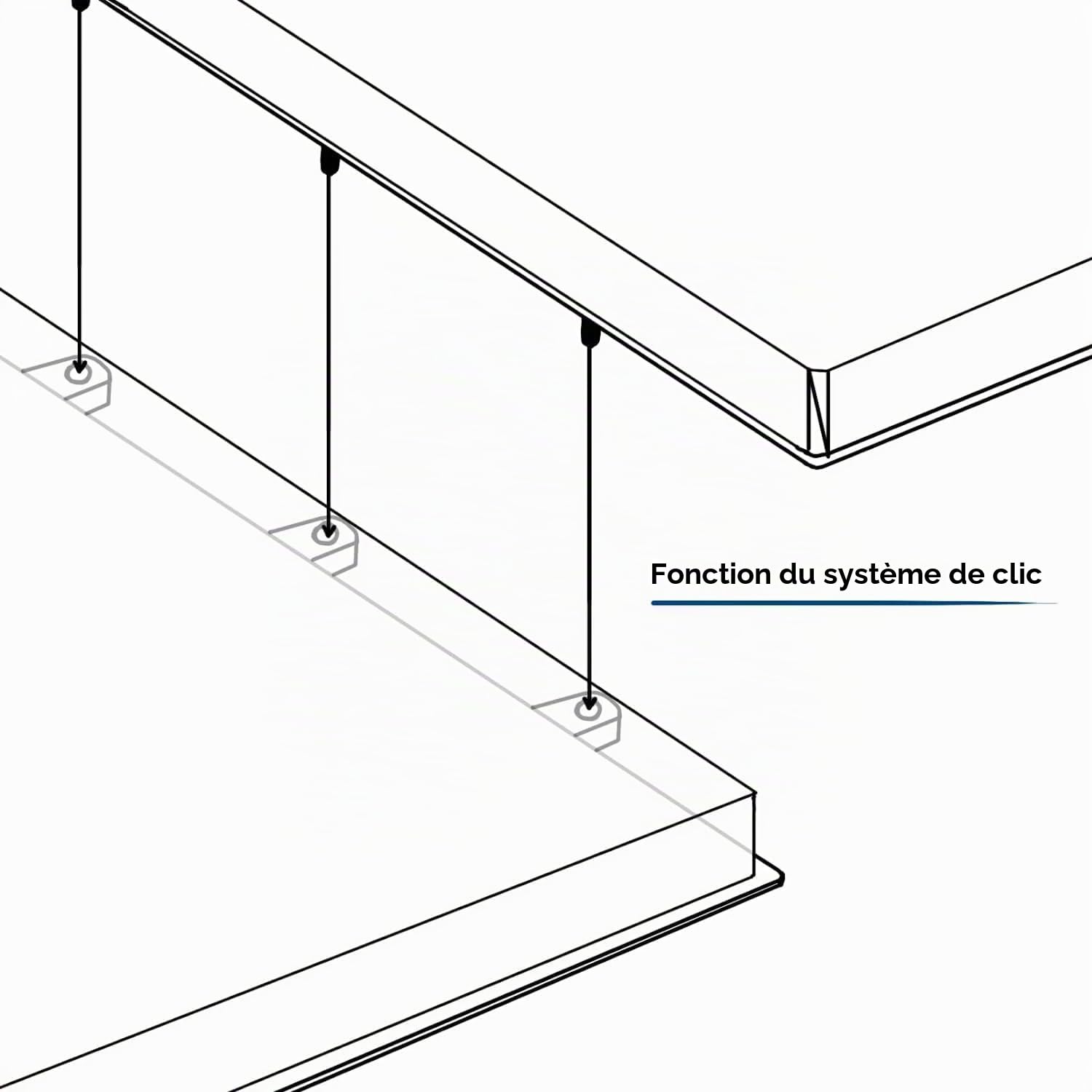 Floordirekt | Dalles de terrasse Claire | Carrelage à clics, Caillebotis résistant aux intempéries avec fonction de drainage| Ideal Revêtement pour balcon & terrasse | 1m² | 30x30cm, Gris