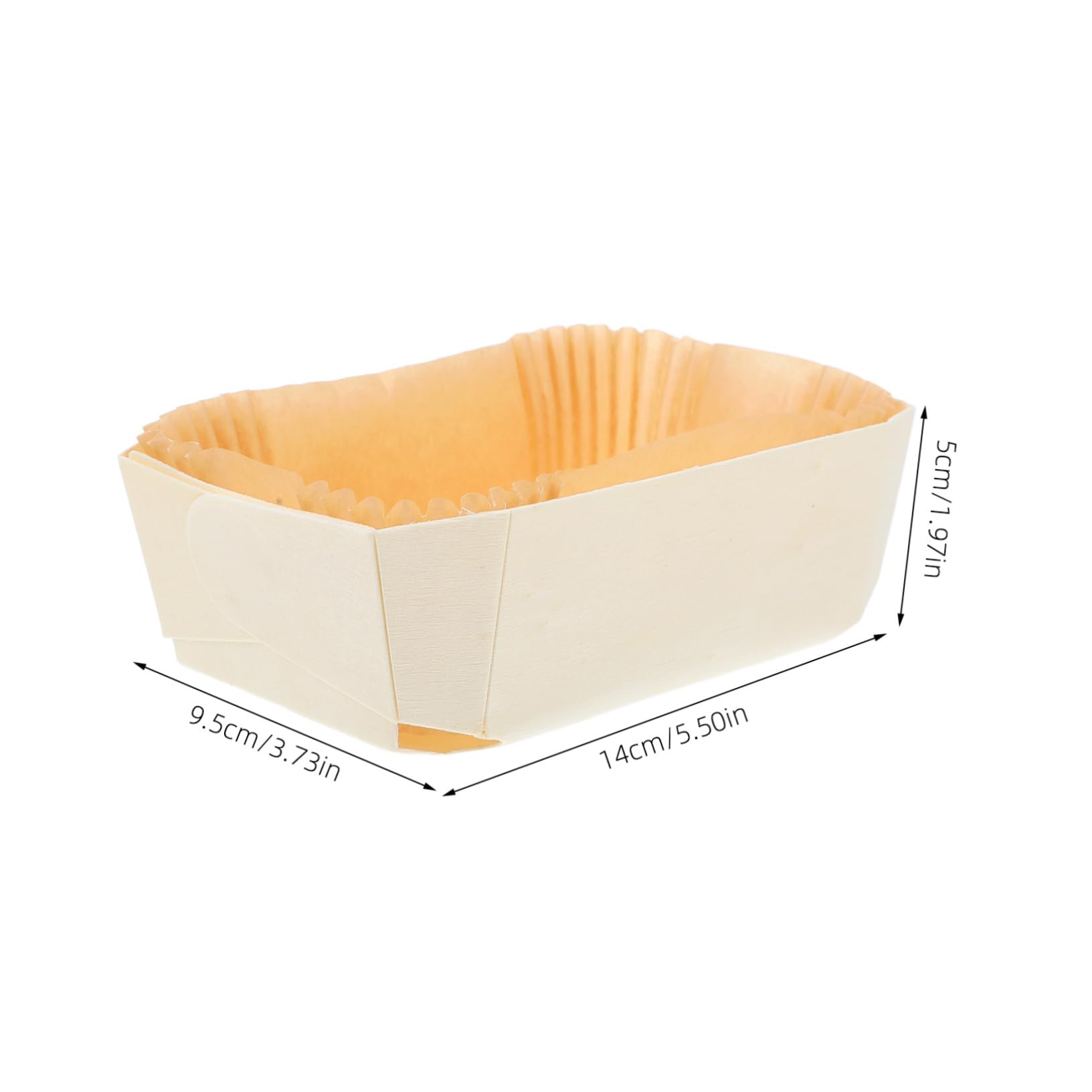 Cabilock 6pcs Non-stick Toast Moulds Wood Color Bread Baking Tool for Easy Demoulding for Home Bakers and Kitchen