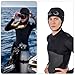 AHANDMAKER 2 Pcs Black Nylon Diving Hood Thermal Wetsuit Hood Cap 3mm Thickness Swim Caps for Men Women Scuba Diving Sailing Water Sports Christmas Decoration Accessories