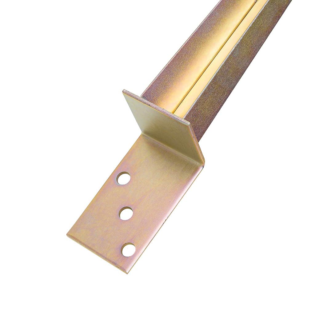 6-er Set L Einschlaghülse Pfostenträger 700mm zum Einschlagen Anker Gold