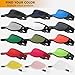 GADIEMKENSD Sun Visors Hats for Women Mens Beach Hat Summer Straw Sunhat Fashion Foldable Wide Brim Sombreros para Mujer Ponytail Caps UV Protection for Run Hiking Football Golf Black Dark Gray
