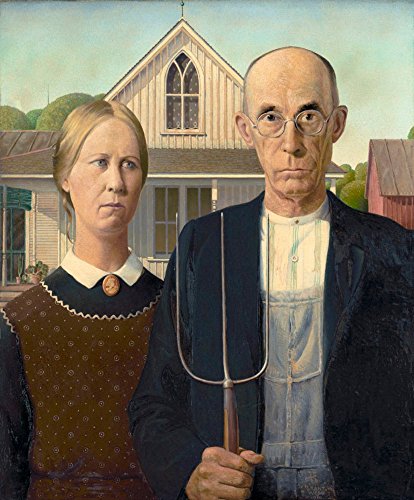 Doppelganger33 LTD GRANT WOOD AMERICAN GOTHIC ART PRINT POSTER PICTURE