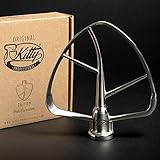 👩🏻🍳 NIE MEHR TOTE ZONEN IM TEIG: Dicht am Schüsselprofil bleibt bei diesem Edelstahl Flachrührer kaum mehr Platz für Reste. Und durch den Schaufelcharakter der Flügel werden bei diesem Flachrührer die Zutaten bei jeder Umdrehung vom Schüsselrand abgenommen und nach unten und zur Mitte hin transportiert.