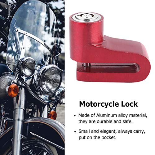 Garneck Cadeado de trava de disco de segurança para motocicleta bicicleta bicicleta anti-roubo, roda