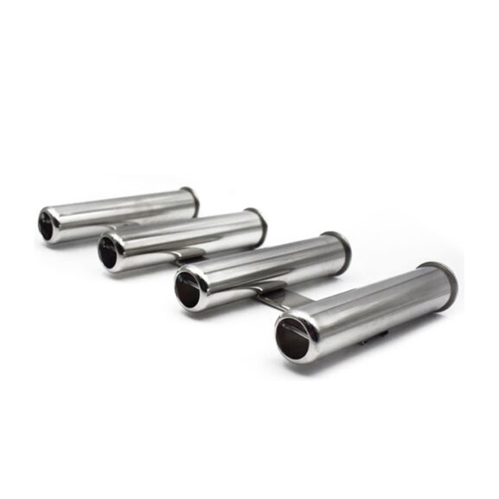 Portacanne da barca 4 porta asta del tubo triplo in acciaio inox verticale multiuso for la canna da pesca in acciaio da pesca in stile appeso a muro for yacht for barche