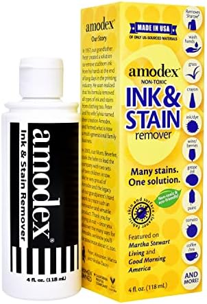 Amodex Products Inc 104 Liquid Ink & Stain Remover 4oz, Fresh and Clean