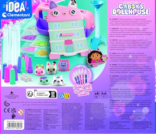 Clementoni Gabby’s Pen Lab - Create Beautiful Gabby’s Dollhouse Pens with Accessories and Character Toppers for Kids 6+ - Image 4