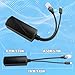 TIENFOKOTA Micro USB POE Splitter Adapter Complies IEEE 802.3Af Standard and Supports 100Mbps Ethernet Power Distribution. Converter Provides 48-57V Input to 5V 2.4A Output, Maximum Power 12W Black