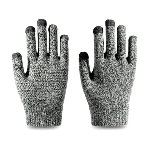 TEMKIN des Gants Mentes Gants en Tactement À Glissement À Glissade À La Mode-Gris Foncé-Taille Unique
