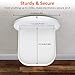 MATONE Small Wall Shelf, Wall Mount Shelves for Google WiFi, Smart Home Speakers & Cellphones, Clever Charging Shelf with Cord Arrangement, Small Space Solutions for Anything Up to 15lbs