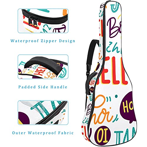 Guitare électrique sac à dos de transport pour basse et ukulélé Hello