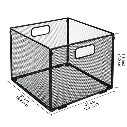 Caja de metal para documentos y cestas apilables de escritorio 6