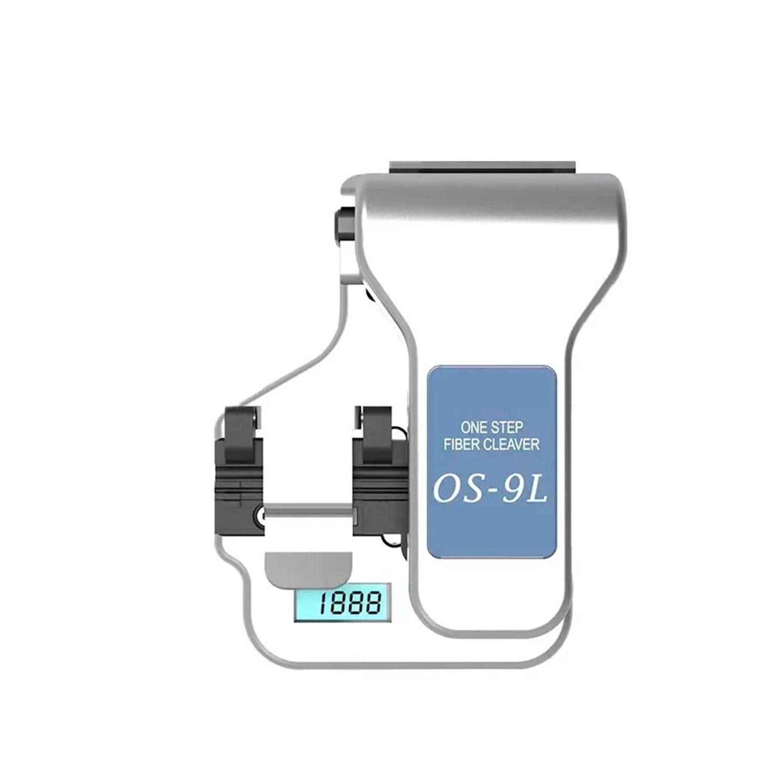 Optical Fiber Cleaver, Fiber Cleaver One Step Optical Cutting Cleavers OS- 9L Digital Cleave Cleaves Automatic Counter FTTH(Bianco)