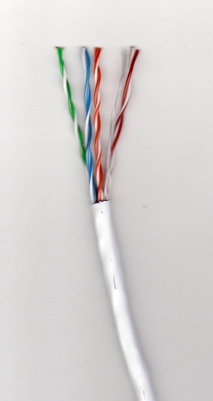 Best Deal 🛒 Southwire 962634601 Category 5E White Cable 24 AWG, CMR, 4 Pairs