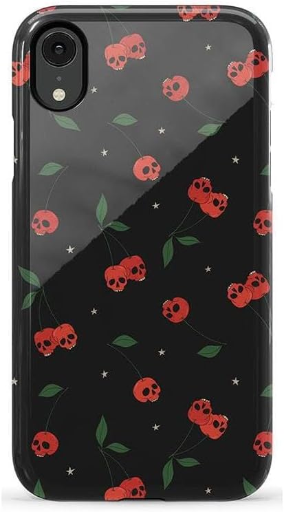 Casely iPhone XR Case | Sweet Revenge | Cherry Skulls | Essential Slim Dual-Layer Protective Design