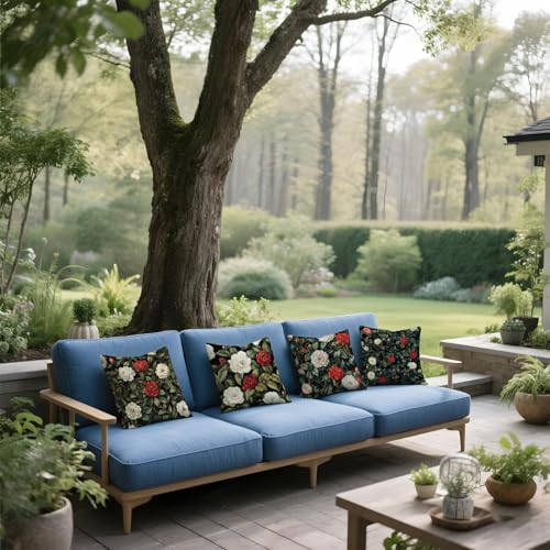 Housse coussin extérieur imperméable verte 50x50 pour sublimer votre terrasse