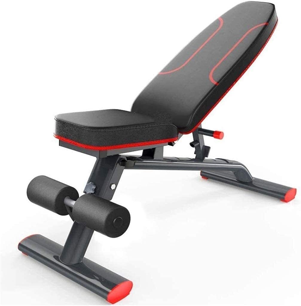 AYCDL Home Gym Adjustable Weight Bench Workout Bench Timtools Adjustable Weight Bench Fitness Equipment Indoor Bench with Dumbbells Abdominal Bench Weight Bench Abdominal