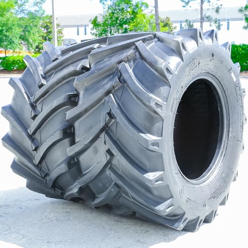 Set of 2 (TWO) Forerunner QH645 Tractor All-Season Tires-29X12.50-15 29X12.50X15 Load Range 8-Ply BSW Black Side Wall
