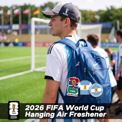 3 Pack FIFA World Cup 2026 Car Air Freshener, Argentina
